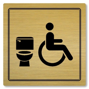 WC invalidé, 148x148mm, zlatá, Utah